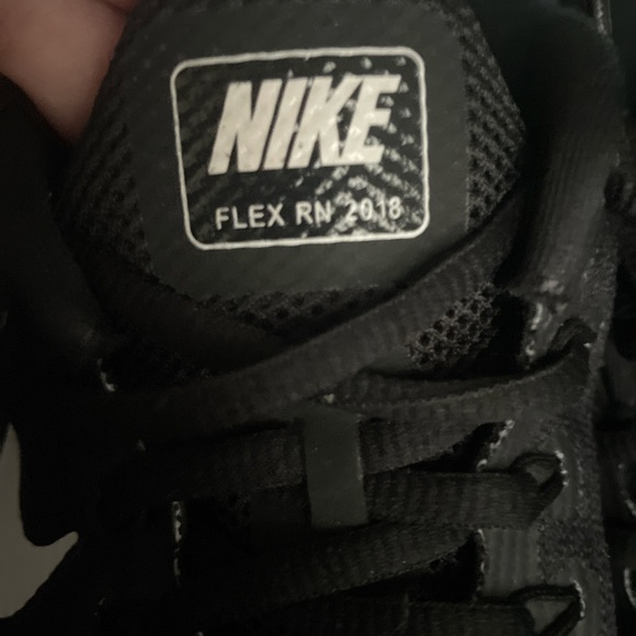 nike black and white Flex running shoes - Picture 5 of 6